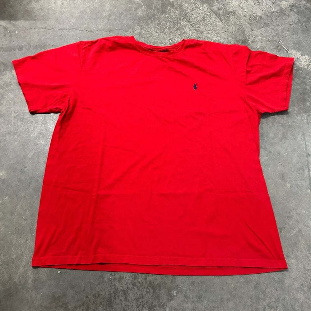 Polo Ralph Lauren Crewneck T-Shirt Size XXL Red Cotton
